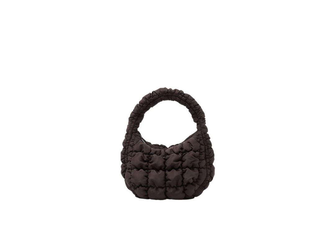 COS COS Quilted Micro Bag Dark Brown