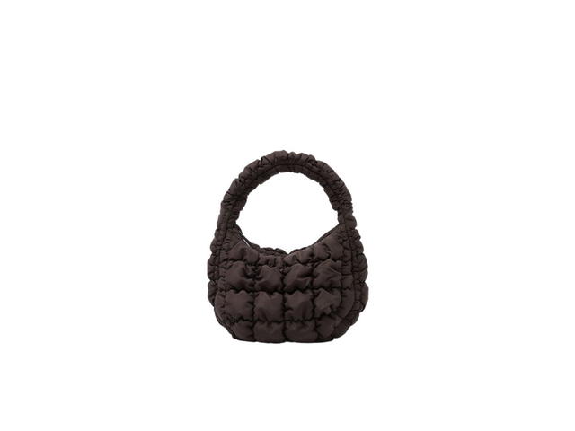 COS COS Quilted Micro Bag Dark Brown - view 1