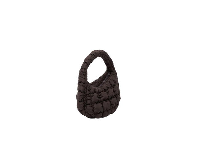 COS COS Quilted Micro Bag Dark Brown - view 2