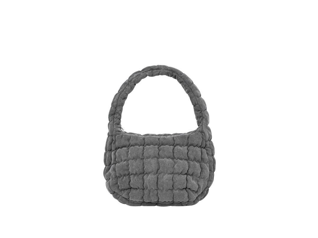 COS COS Quilted Mini Bag Grey Denim