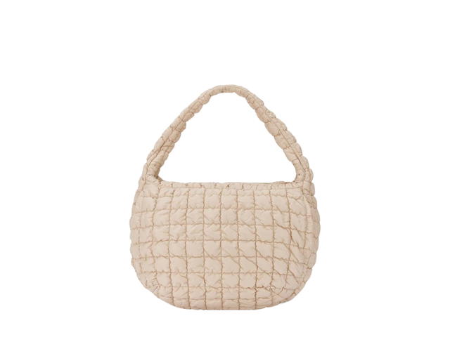COS COS Quilted Oversized Shoulder Bag Beige - view 1