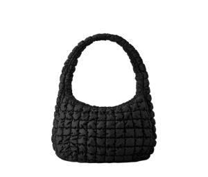 COS Quilted Oversized Shoulder Bag Black