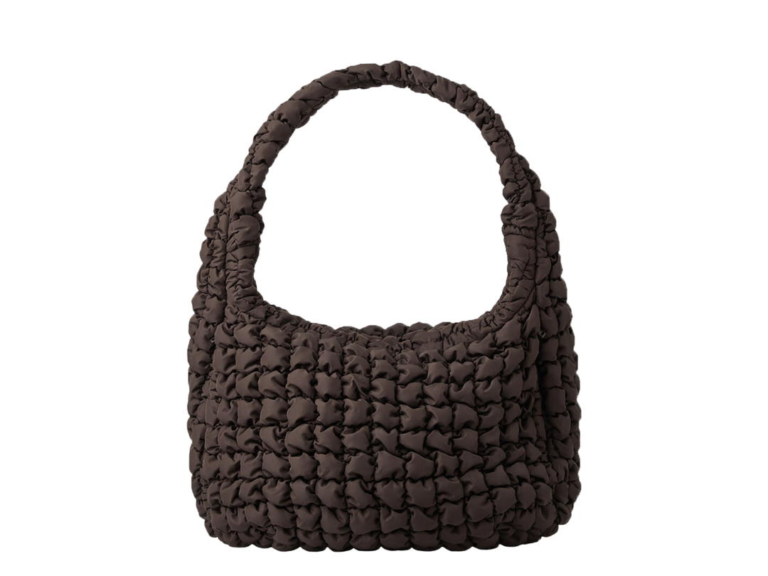 COS COS Quilted Oversized Shoulder Bag Brown