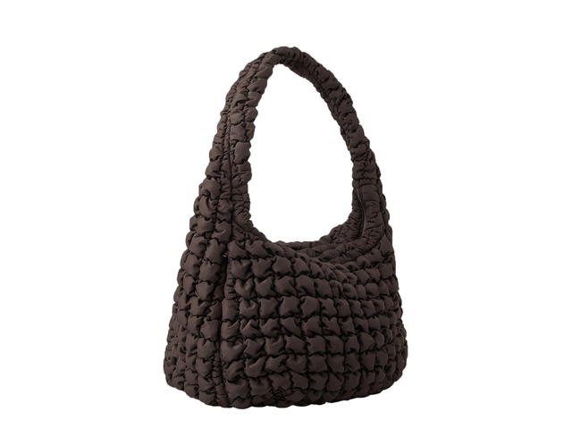COS COS Quilted Oversized Shoulder Bag Brown - view 2