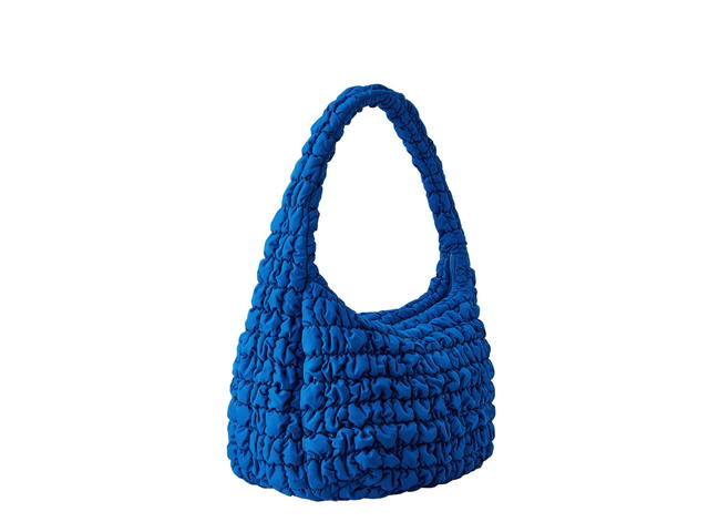 COS COS Quilted Oversized Shoulder Cloud Bag Blue 2 - view 2