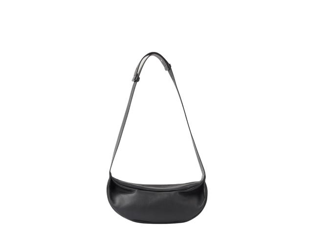 COS COS Swing Crossbody In Smooth-Grain Leather Black - view 2