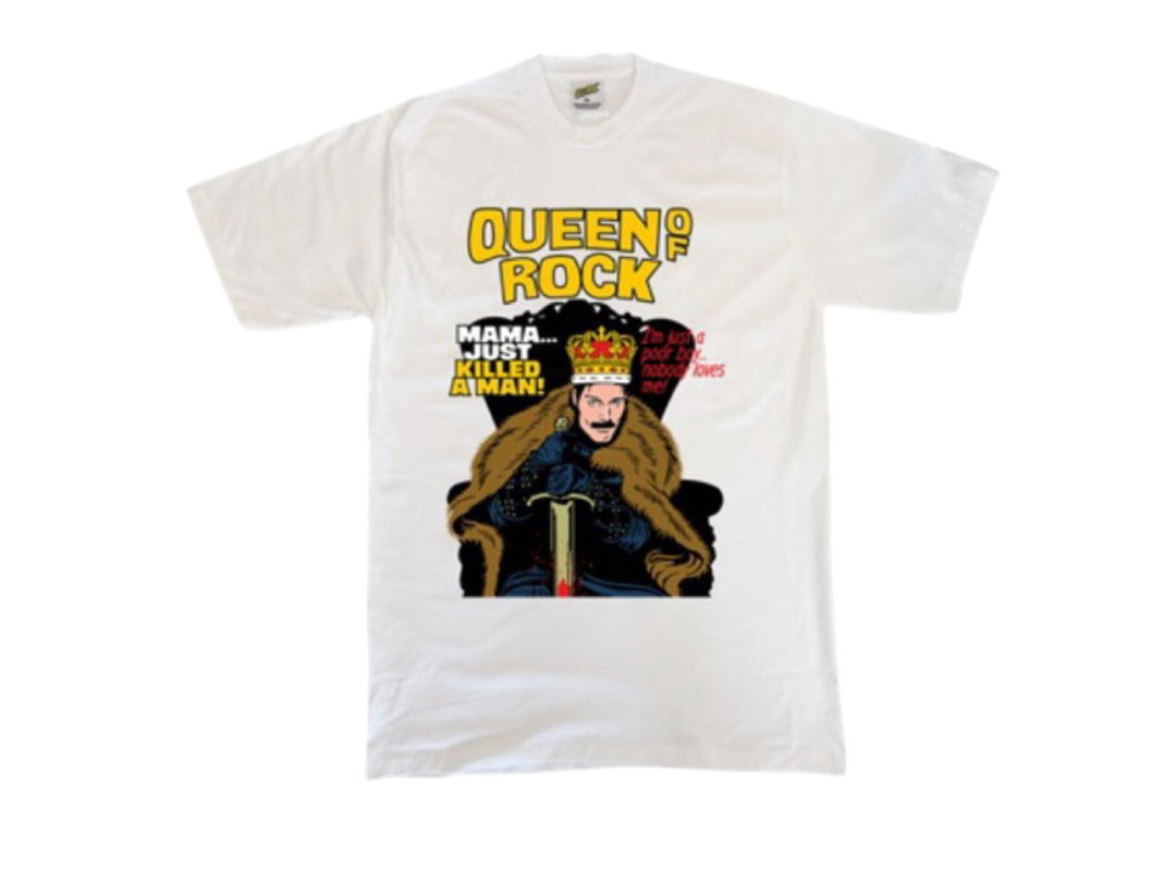 Cosmic Cosmic Freddie Mercury Tee White