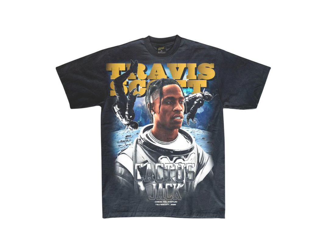 Cosmic Cosmic Travis Scott Rap Tee Black