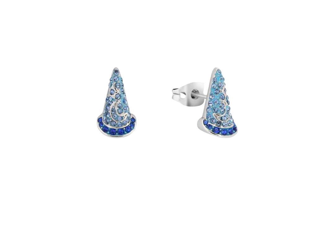 Couture Kingdom Couture Kingdom Disney Fantasia Sorcerer's Hat Stud Earrings White Gold
