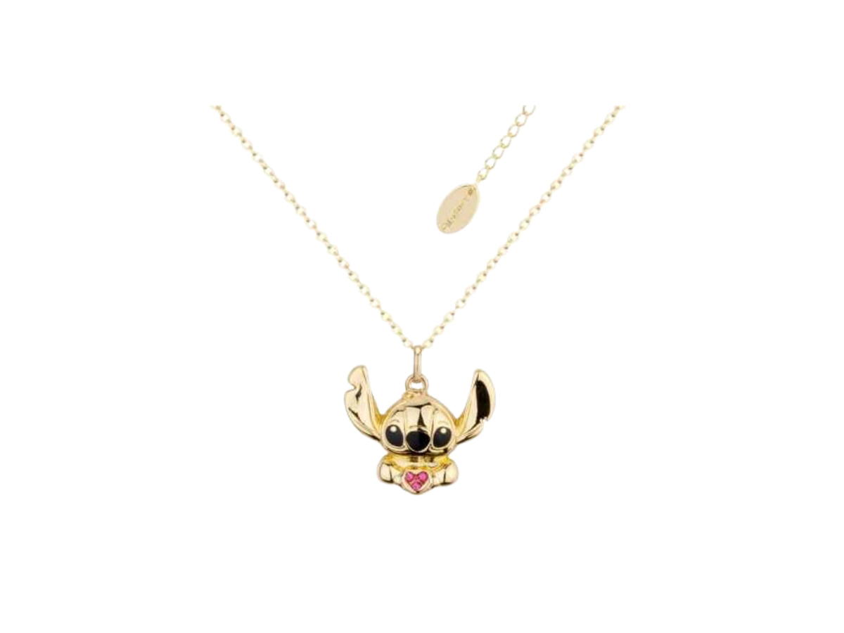 Couture Kingdom Couture Kingdom Disney Lilo and Stitch Crystal Heart Necklace (Gold)