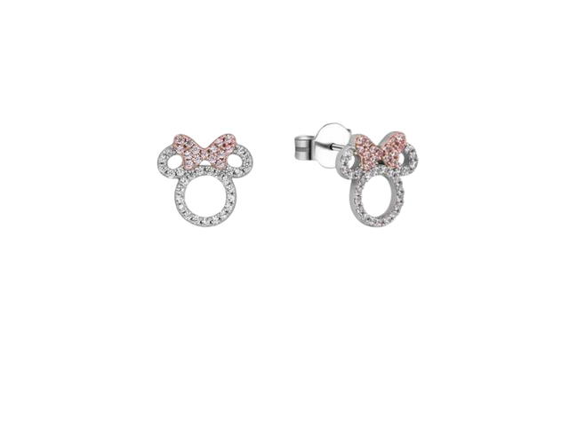 Couture Kingdom Couture Kingdom Disney Precious Metal Minnie Mouse Crystal Outline Stud Earrings - view 1