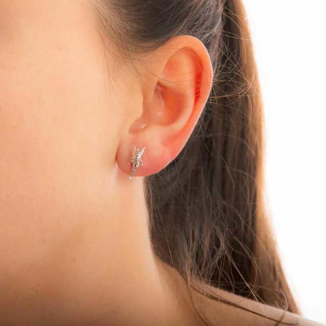 Couture Kingdom Couture Kingdom Disney Precious Metal Tinker Bell Stud Earrings - view 2