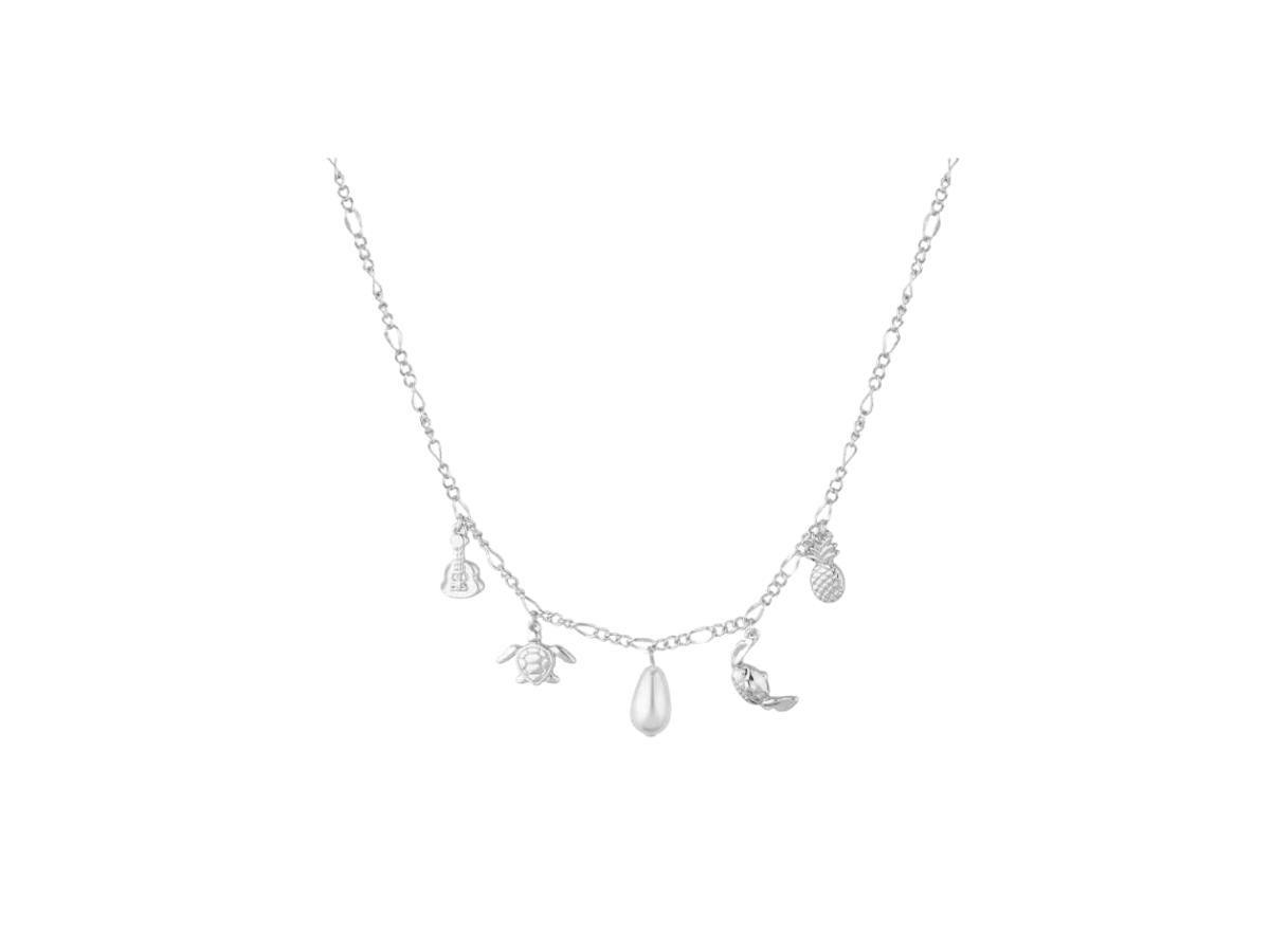 Couture Kingdom Couture Kingdom Disney Stitch Charm Necklace Silver