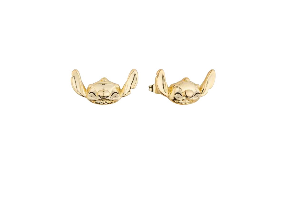 Couture Kingdom Couture Kingdom Disney Stitch Smile Stud Earrings Gold