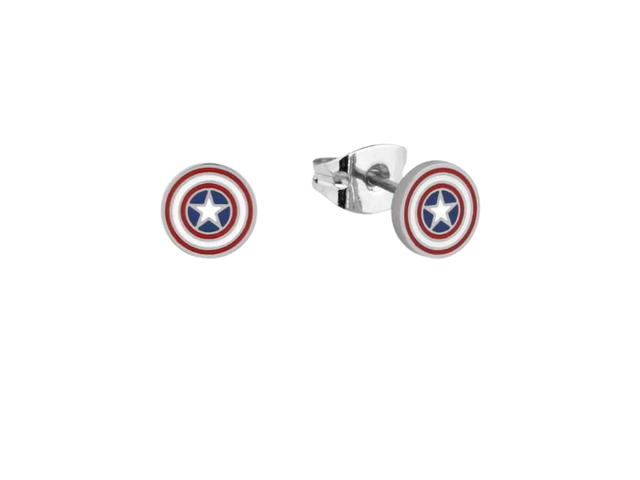 Couture Kingdom Couture Kingdom ECC Marvel Captain America Stud Earrings - view 1