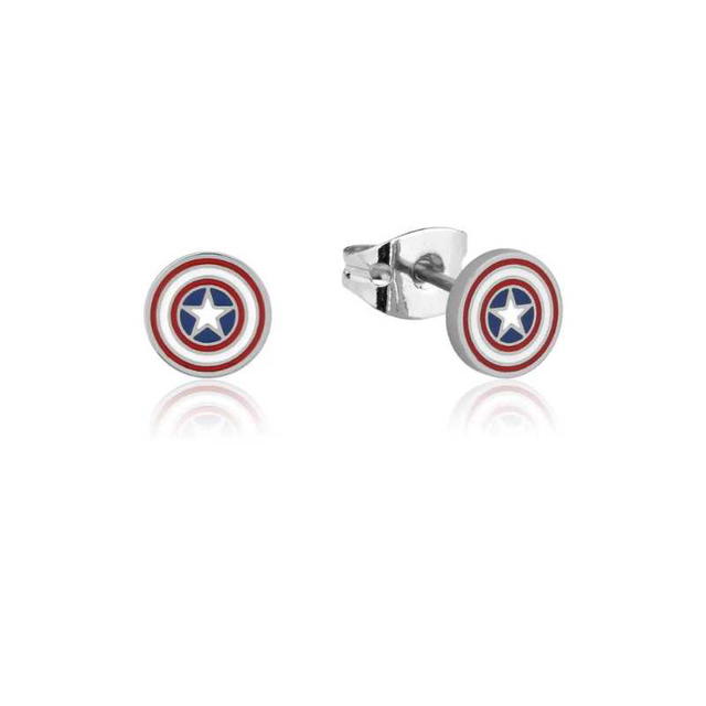 Couture Kingdom Couture Kingdom ECC Marvel Captain America Stud Earrings - view 2