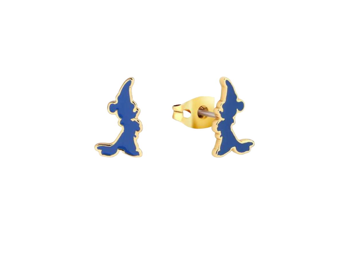 Couture Kingdom Couture Kingdom Sorcerer's Apprentice Mickey Enamel Silhouette Stud Earrings