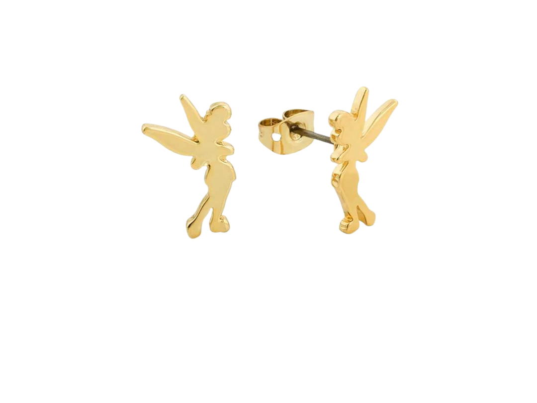 Couture Kingdom Couture Kingdom Tinker Bell Silhouette Stud Earrings Gold