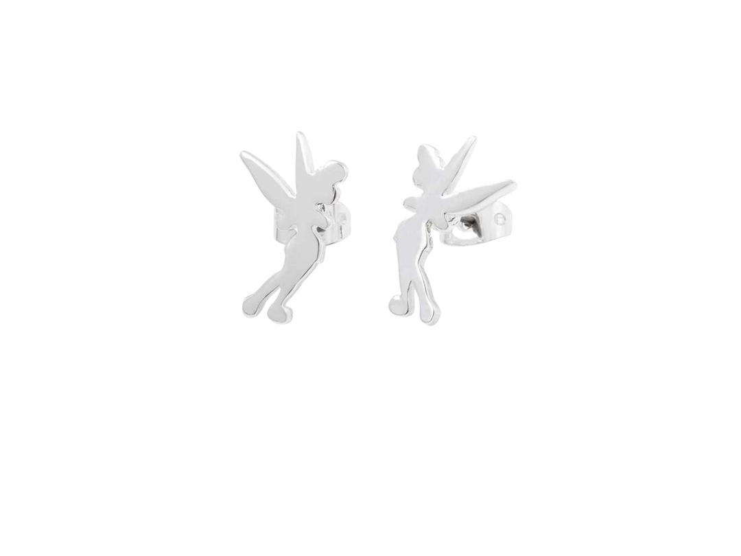 Couture Kingdom Couture Kingdom Tinker Bell Silhouette Stud Earrings Silver