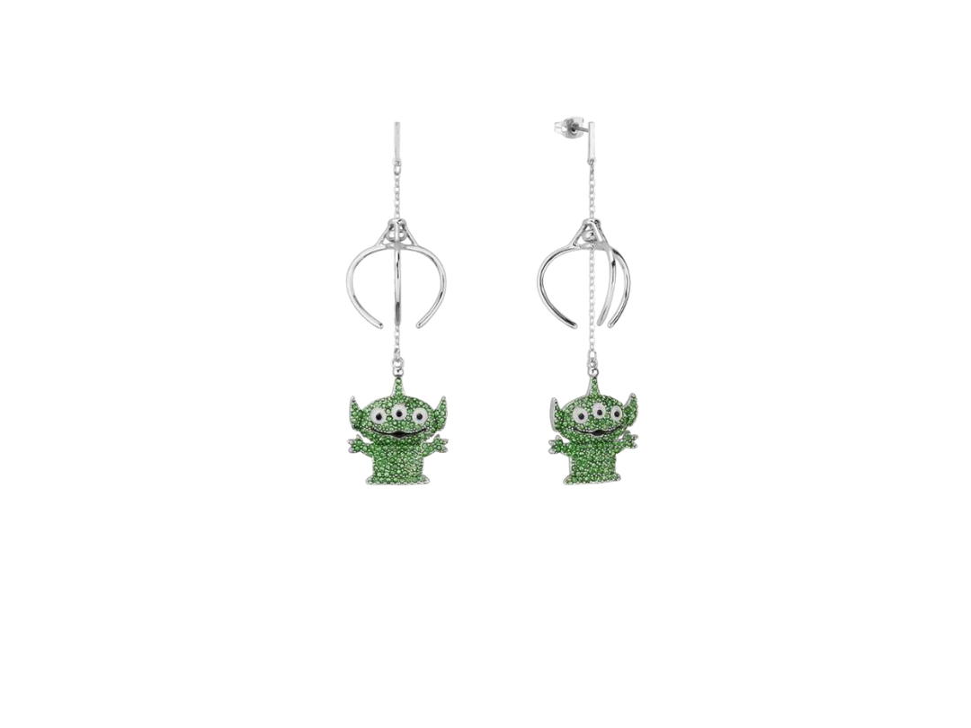 Couture Kingdom Couture Kingdom Toy Story Alien Crystal Claw Drop Earrings