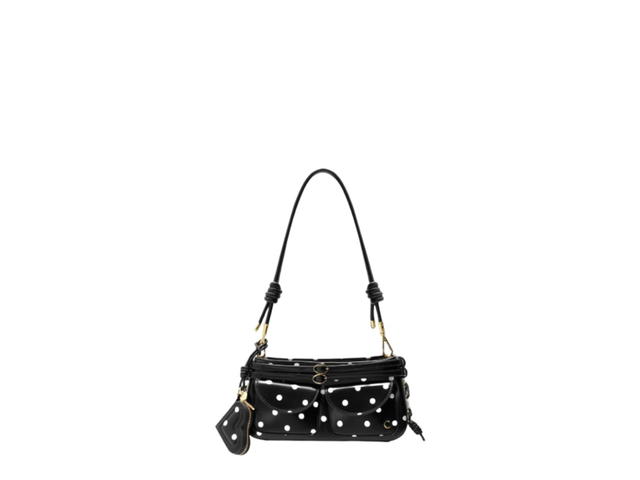 Cozii Cozii Alice Double Double Bag In Polka Dot Black - view 1