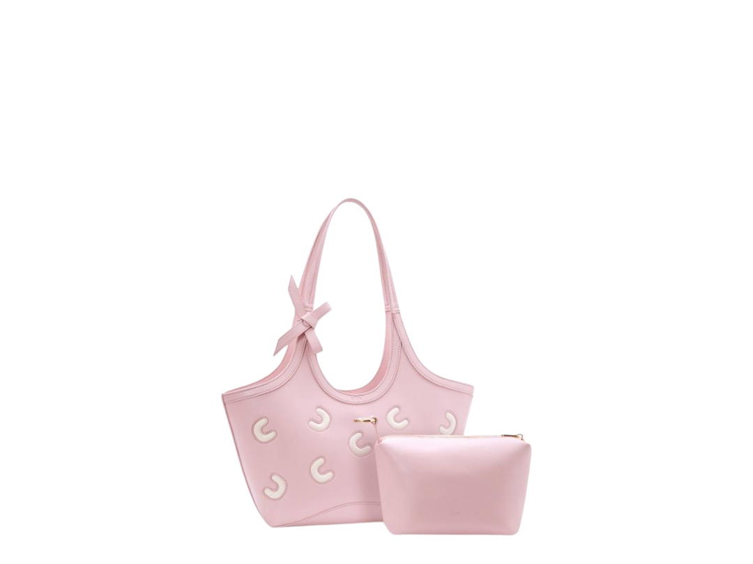 Cozii Cozii Small Colbie Tote Bag Pink Velvet