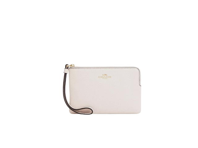 Coach Coach Corner Zip Wristlet Chalk - view 1
