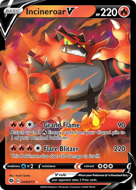 Pokemon Pokemon Incineroar V [CPA 008/073] Sword & Shield "Champion's Path" (EN)