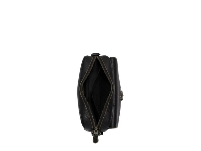 Coach Coach Hudson Crossbody Bag In Signature Canvas Mahogany Black - view 3