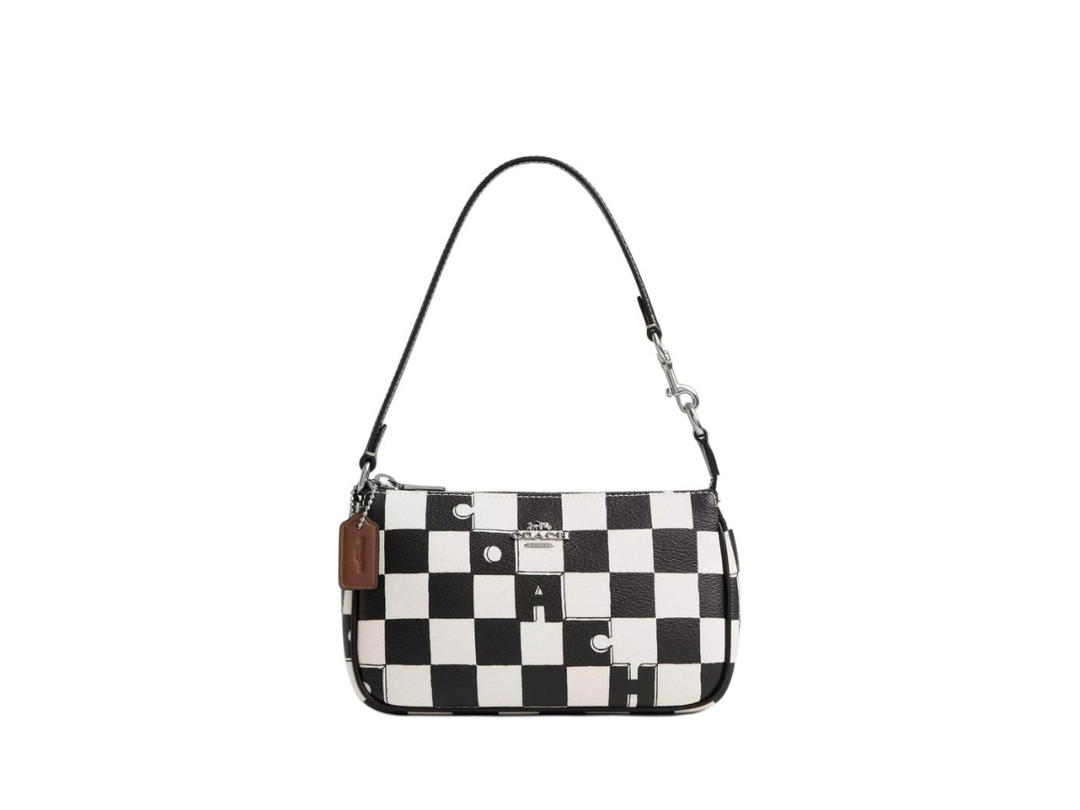 Coach Coach Nolita 19 With Checkerboard Print Black