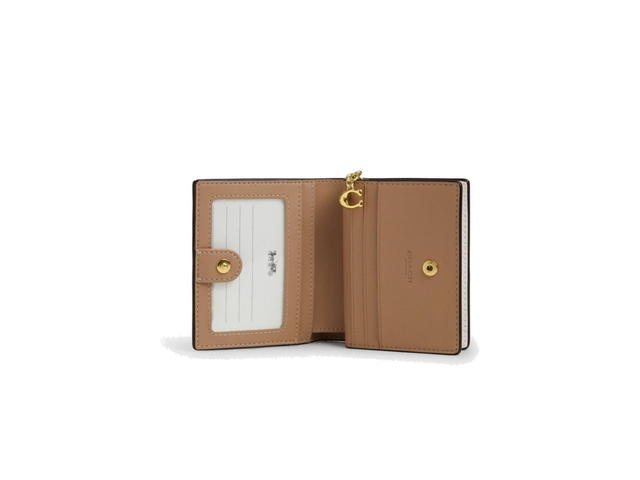 Coach Coach Snap Wallet With Creature Print Chalk Multicolor - view 2