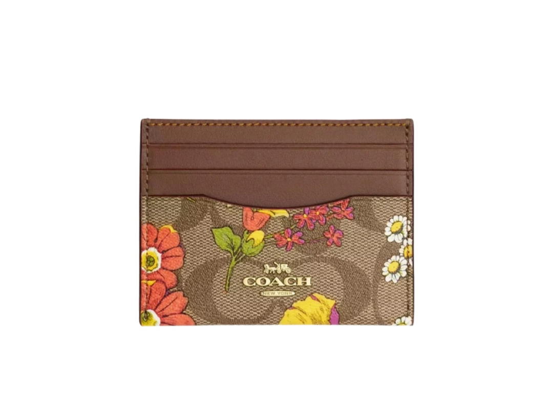 Coach Coach Slim Id Card Case Multicolor
