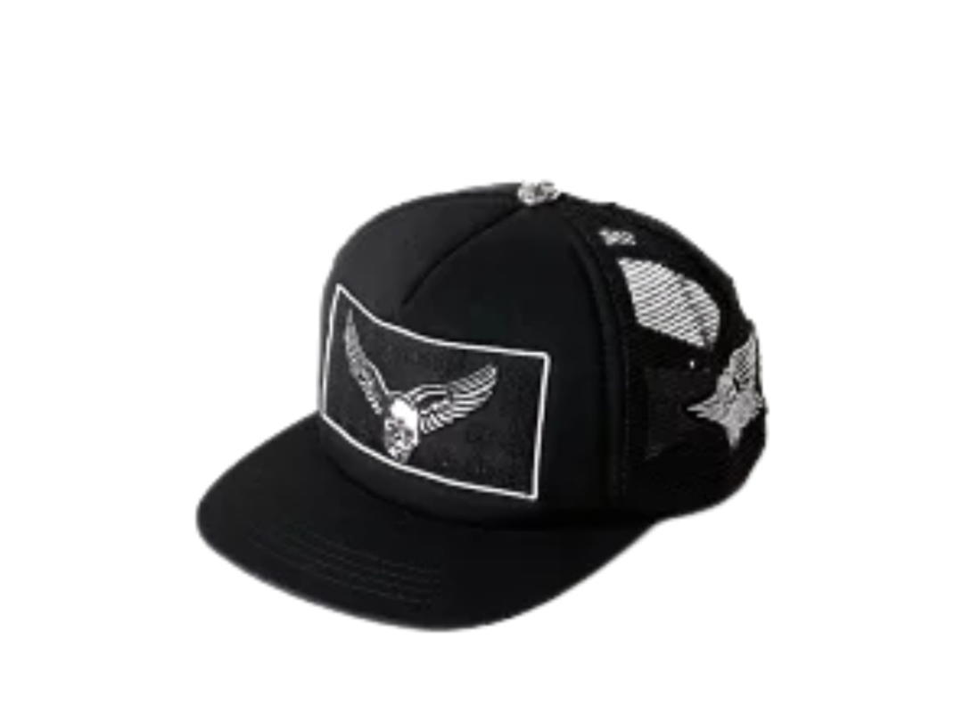 Chrome Hearts Chrome Hearts X Aerosmith X Youngblood Trucker Cap Black
