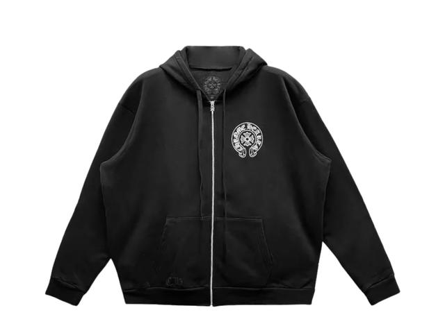 Chrome Hearts Chrome Hearts Chengdu Exclusive Horseshoe Zip Up Hoodie Black - view 1