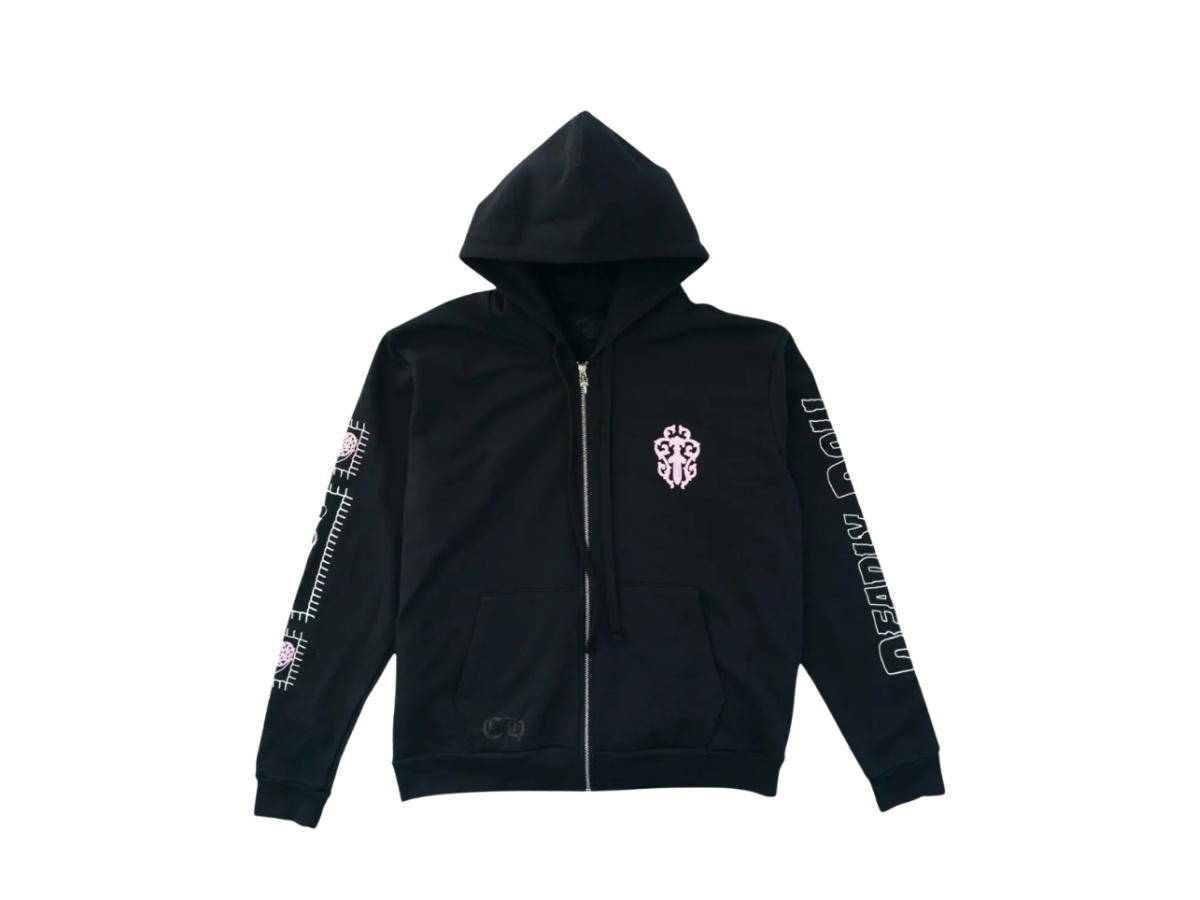 Chrome Hearts Chrome Hearts Deadly Doll Zip-Up Hoodie Black