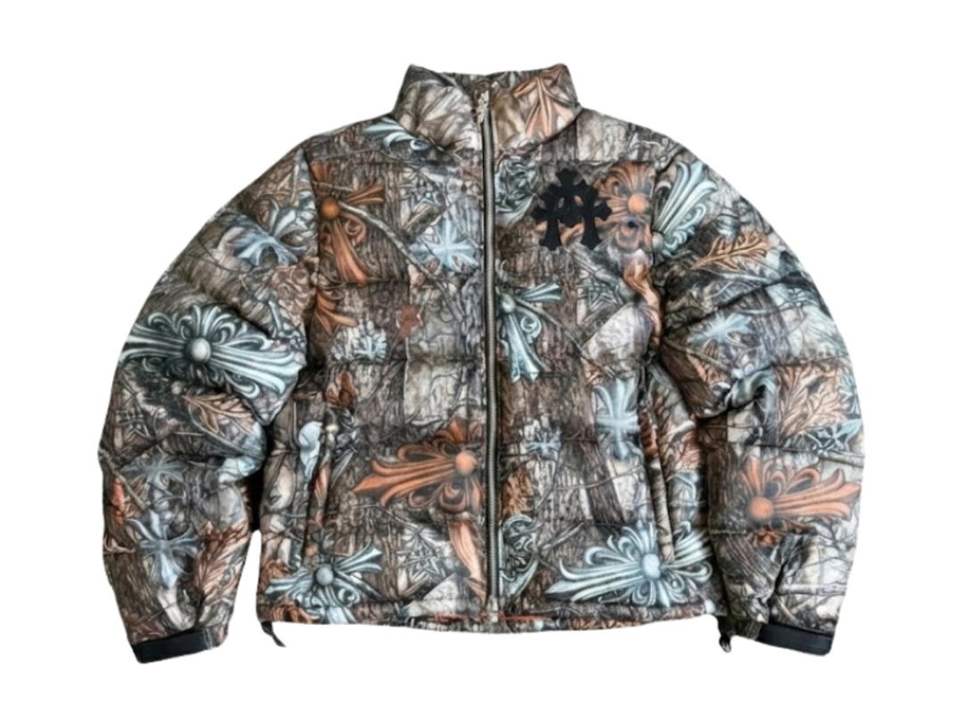 Chrome Hearts Chrome Hearts X Nocta Drake Puffer Jacket Camo Triple Cross Beige Brown