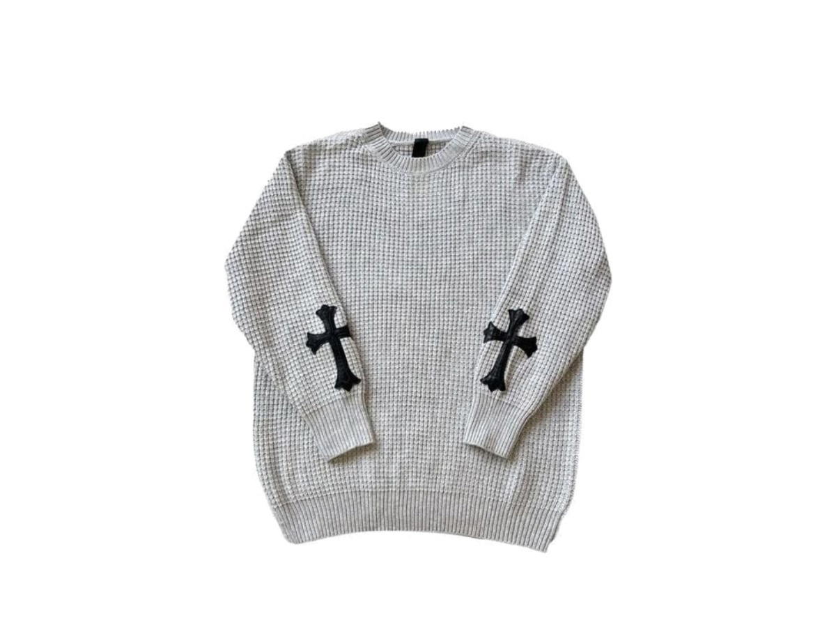 Chrome Hearts Chrome Hearts Cross Detail Sweater Gray