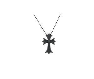 Buy Chrome Hearts S Cross Necklace Black Glitter at Sasom – Authentic and Ready to Ship