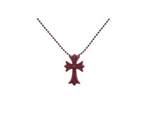 Buy Chrome Hearts Silichrome CH Cross Pendant Dark Wine at Sasom – Authentic and Ready to Ship