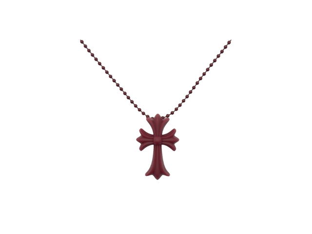 Chrome Hearts Chrome Hearts Silichrome CH Cross Pendant Dark Wine - view 1