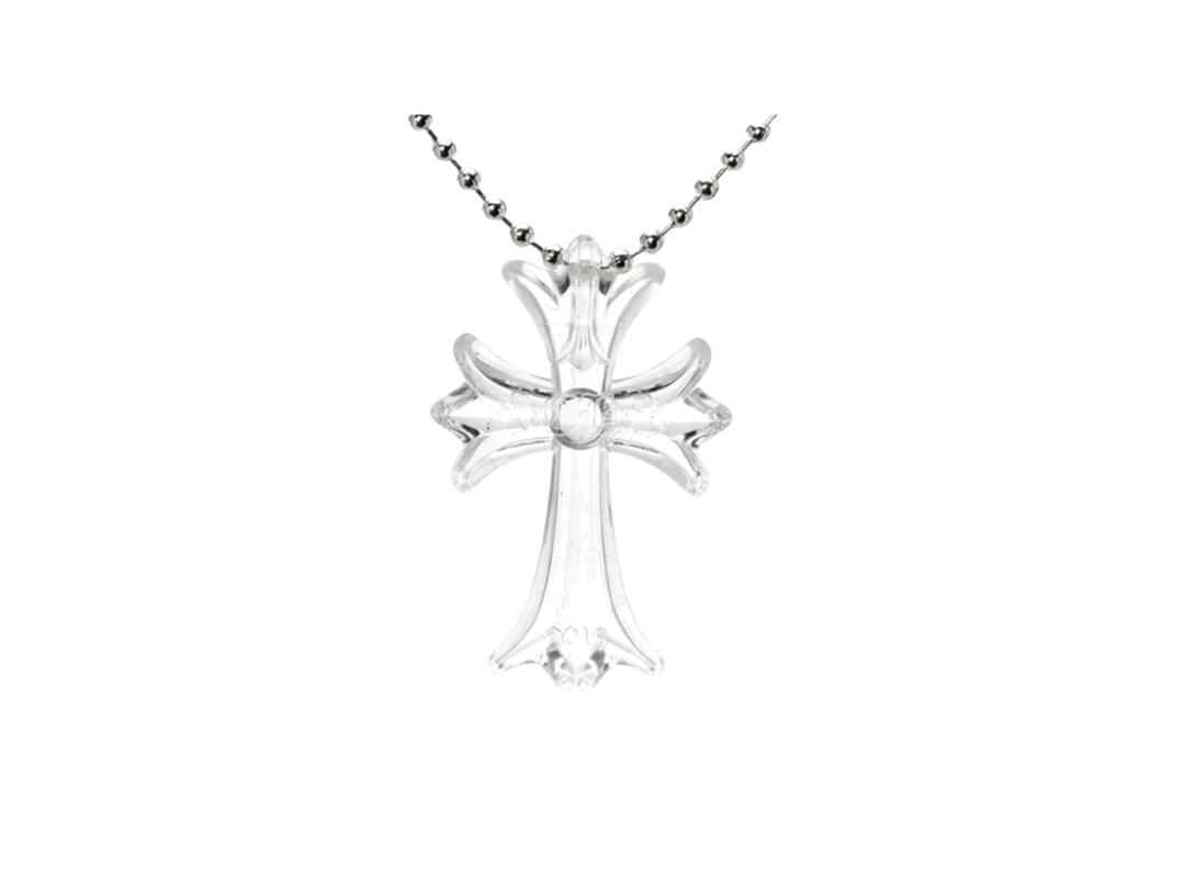 Chrome Hearts Chrome Hearts Silicone Cross Necklace Clear