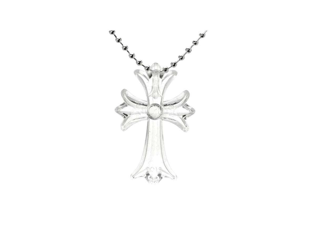 Chrome Hearts Chrome Hearts Silicone Cross Necklace Clear