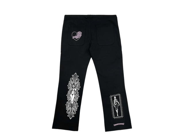 Chrome Hearts Chrome Hearts Deadly Doll Dagger Sweatpants Black - view 2