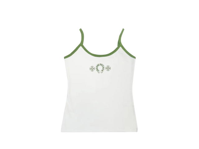 Chrome Hearts Chrome Hearts Horseshoe Logo Tank Top Green White - view 1