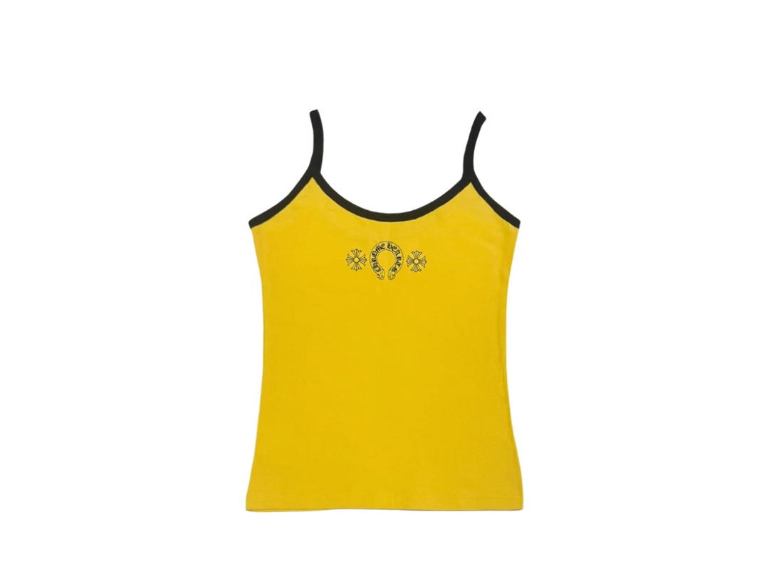 Chrome Hearts Chrome Hearts Horseshoe Logo Tank Top Yellow Black