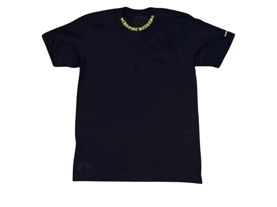 Chrome Hearts Chrome Hearts Neck Logo Tee Print Short Sleeve T-Shirt Black