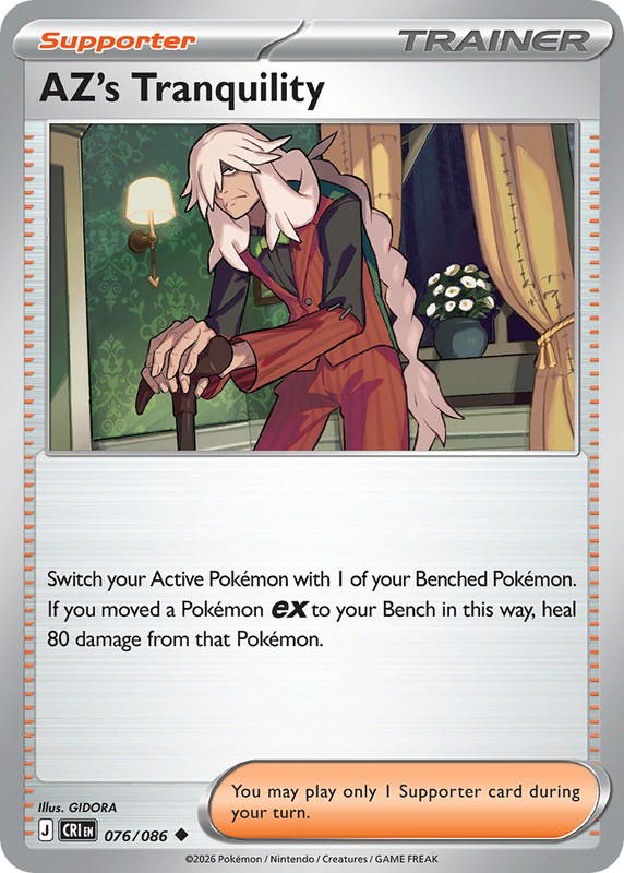 Pokemon Pokemon AZ's Tranquility U [CRI 076/086] Mega Evolution "Chaos Rising" (EN)