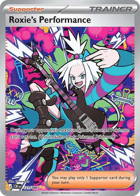 Pokemon Pokemon Roxie's Performance SIR [CRI 121/086] Mega Evolution "Chaos Rising" (EN)