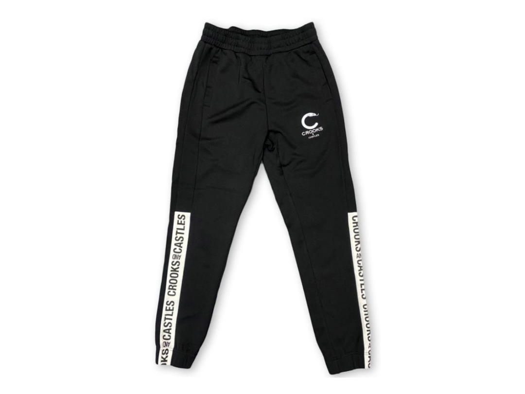 Crooks & Castles CROOKS & CASTLES SIDE LINE Track Pants Black