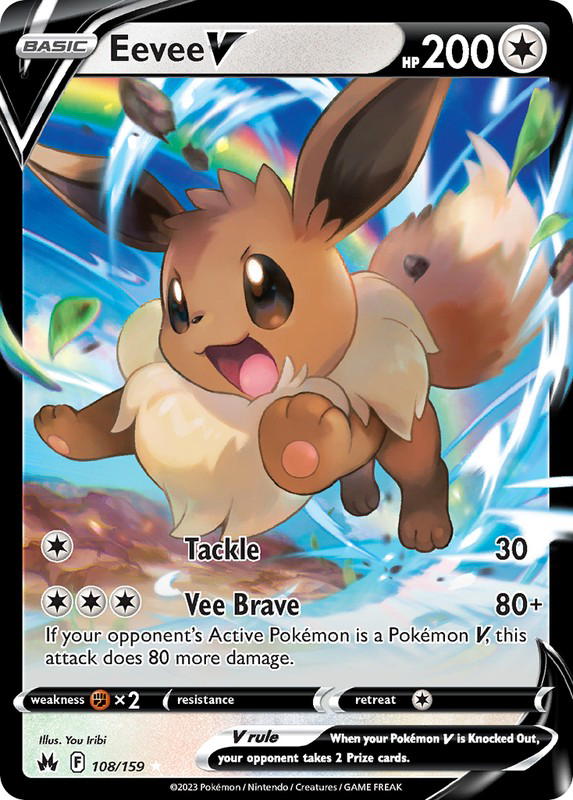 Pokemon Pokemon Eevee V [CRZ 108/159] Sword & Shield "Crown Zenith" (EN)